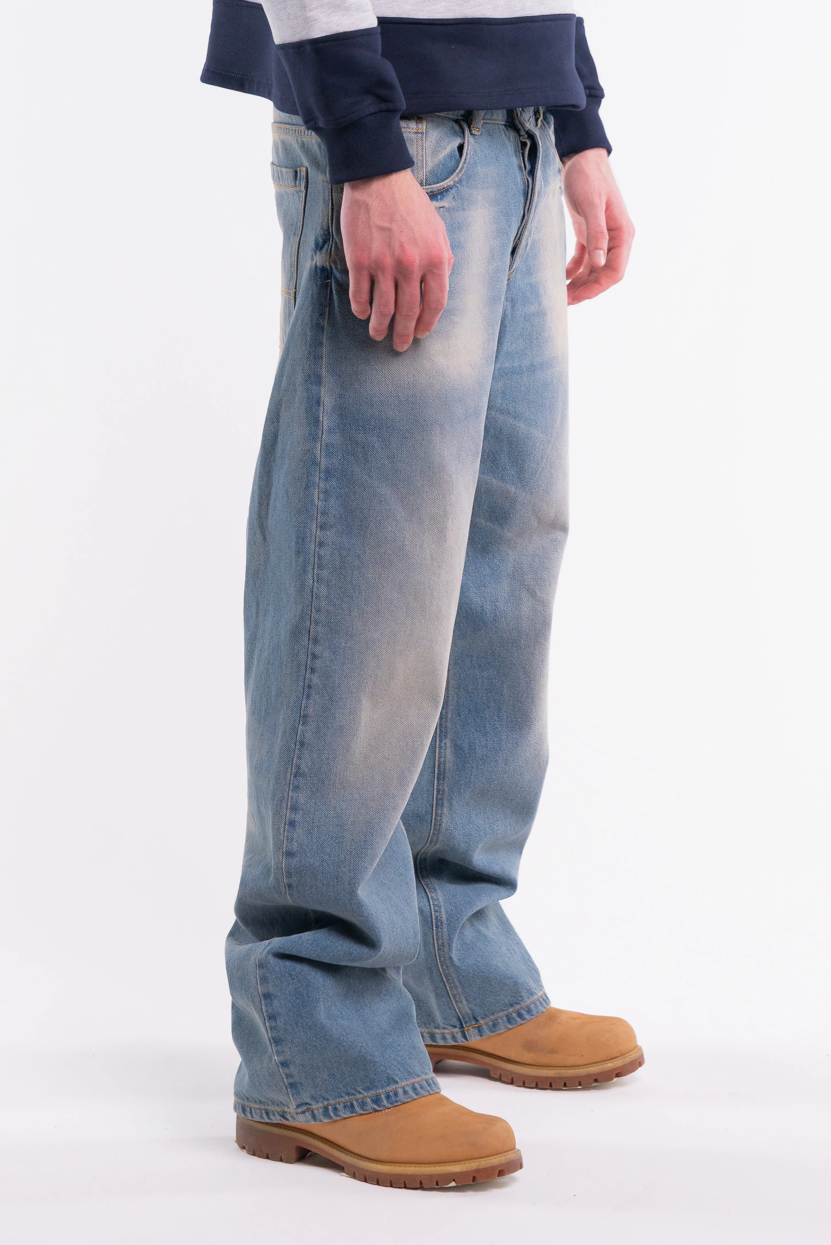 Flared Denim Pants - Image 3