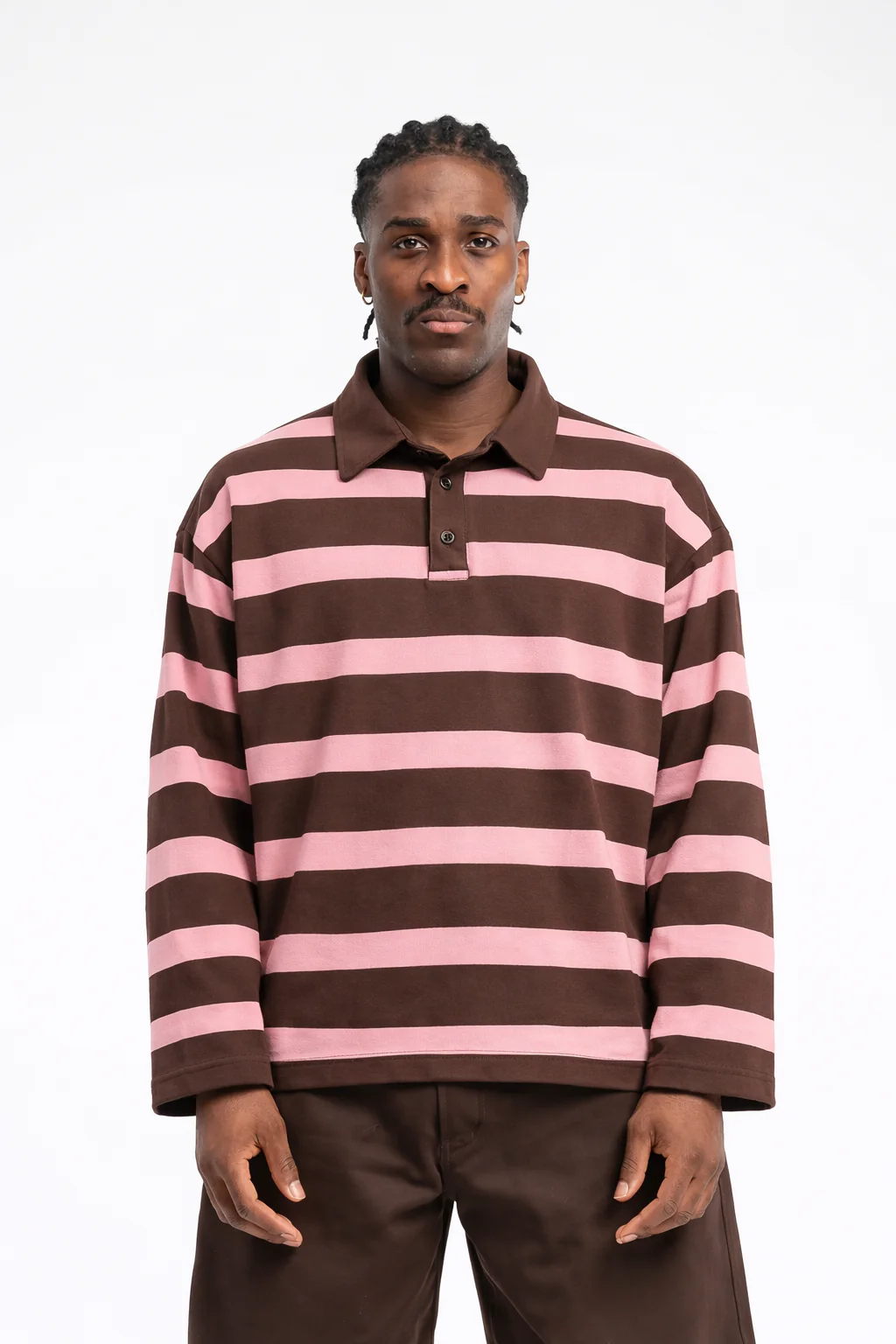 Campus Rugby Polo Moka/baby pink - Image 5