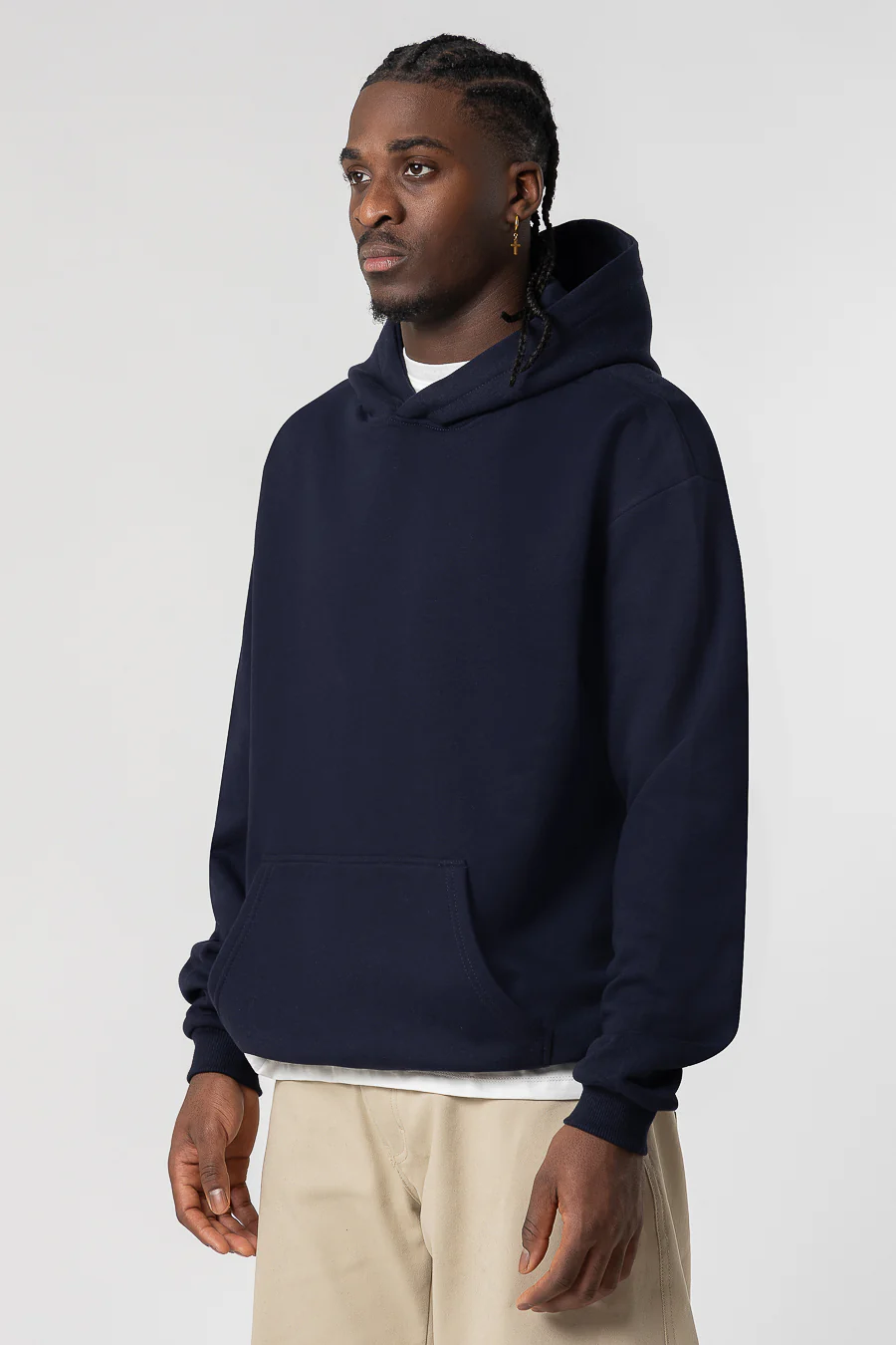 Hoodie Premium Blanks 330GSM Night Blue - Image 4