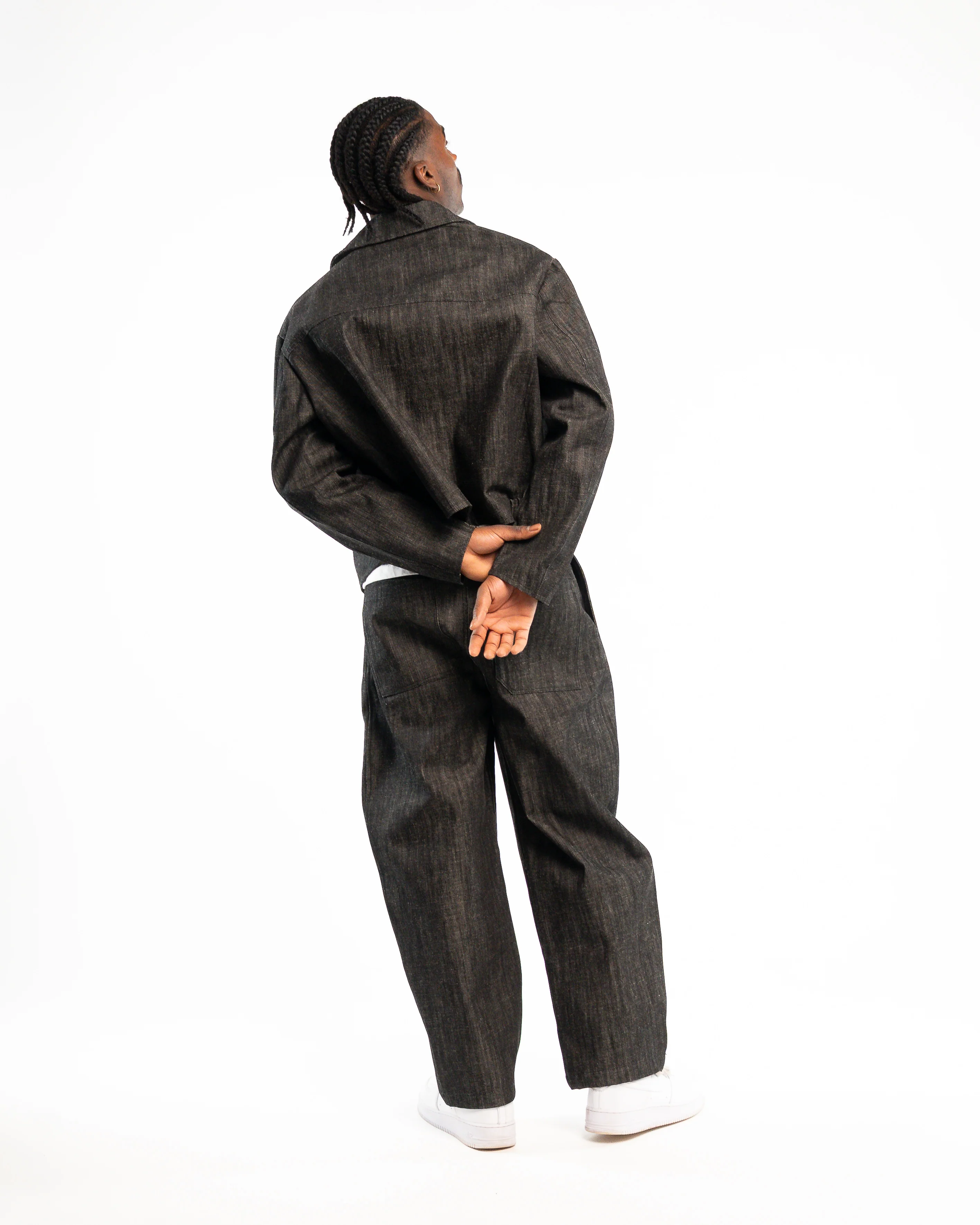 Raw Denim Jacket Black - Image 6