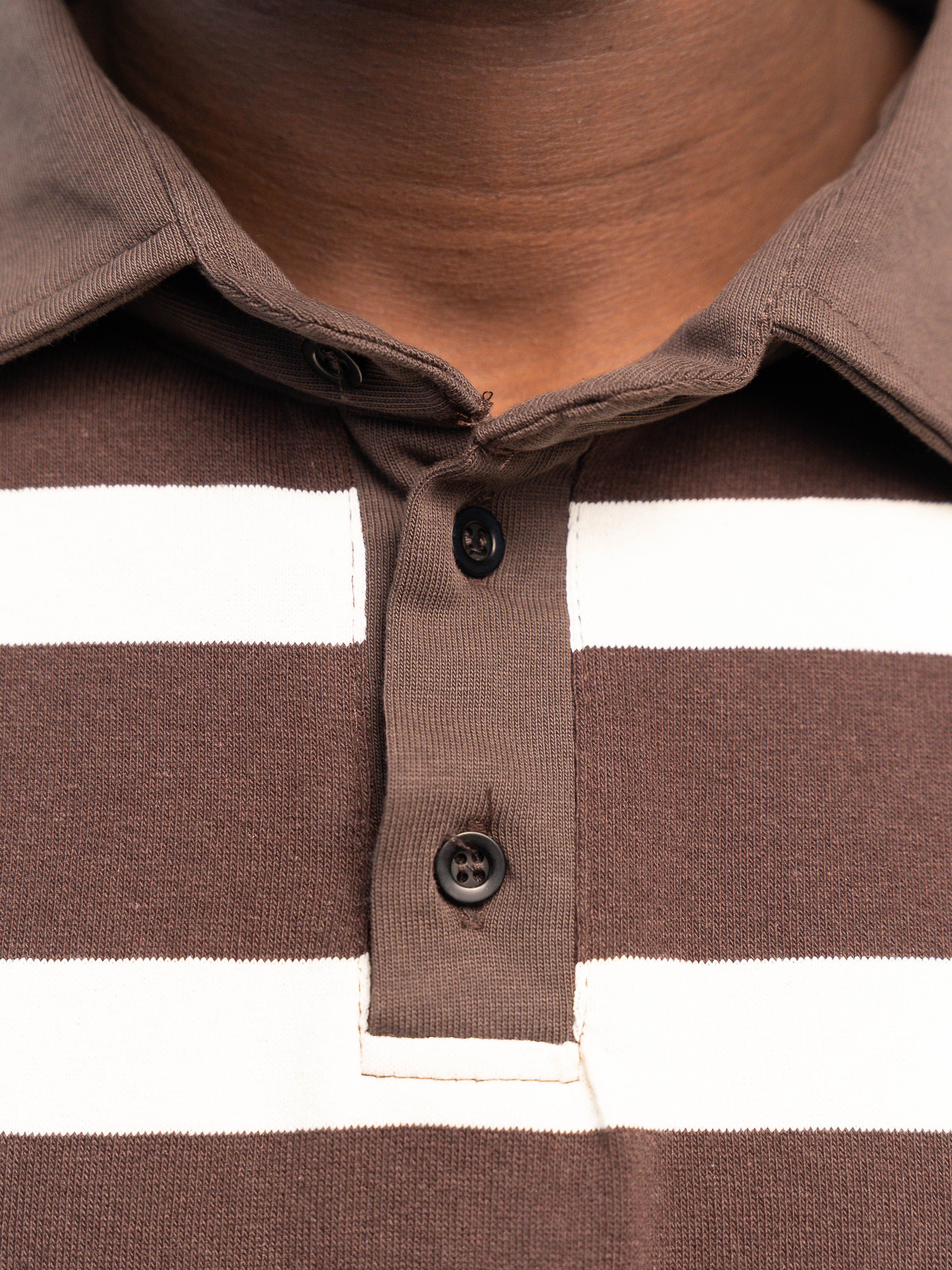 Campus Rugby Polo Moka/off-white - Image 4