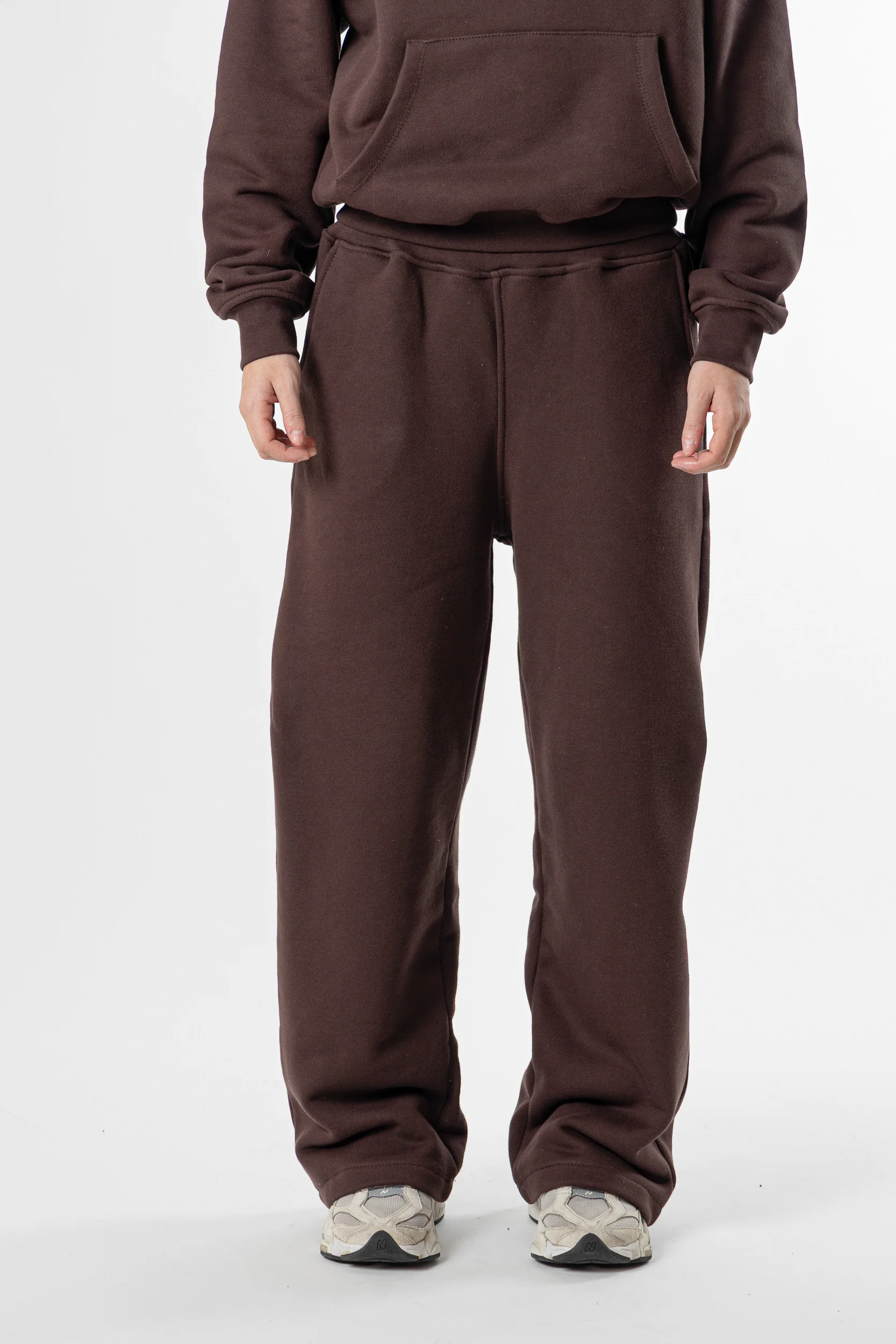 Sweatpants Baggy Fit Blanks 500GSM Dark Chocolate - Image 4