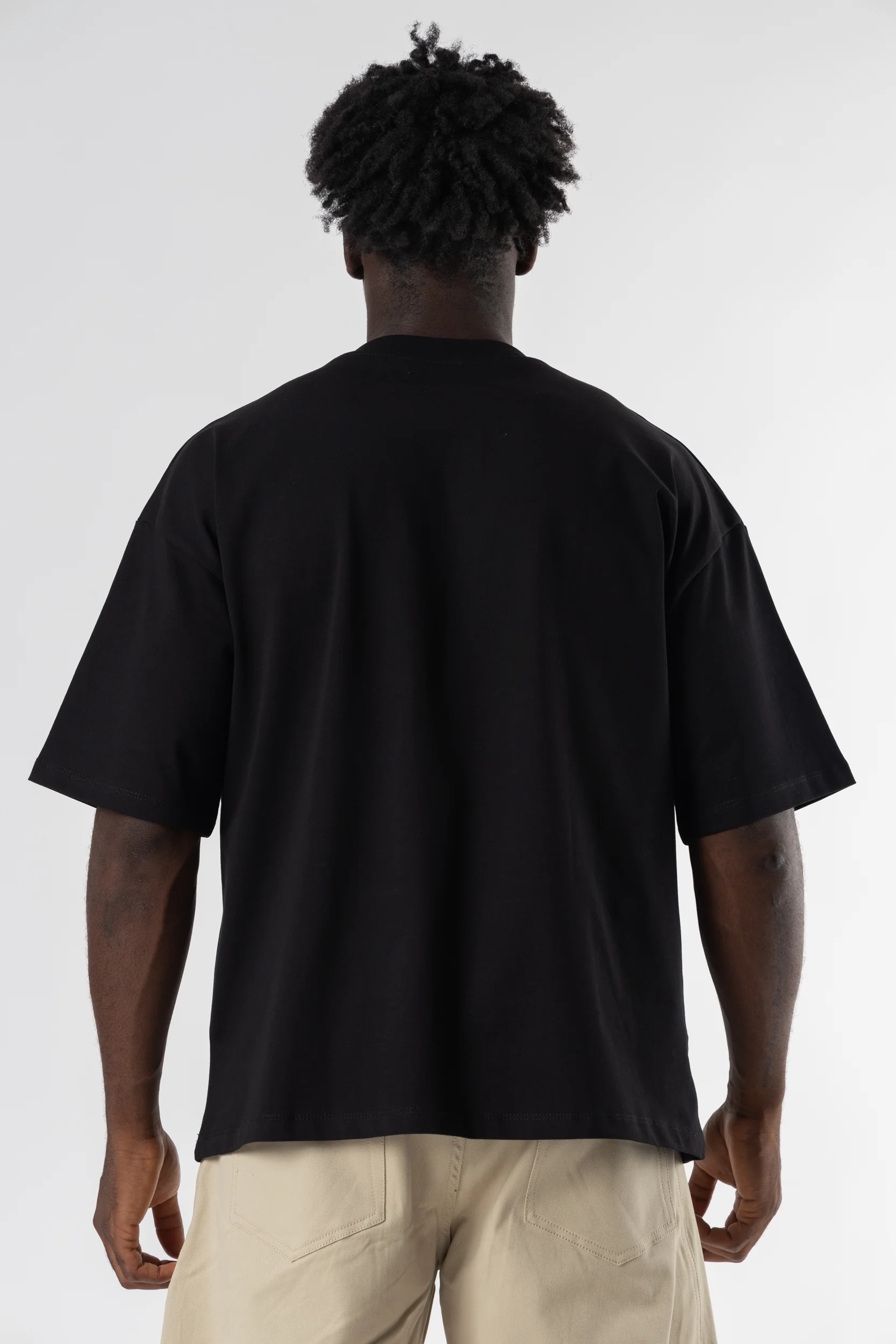 T-Shirt Over Blanks 280GSM Black - Image 4