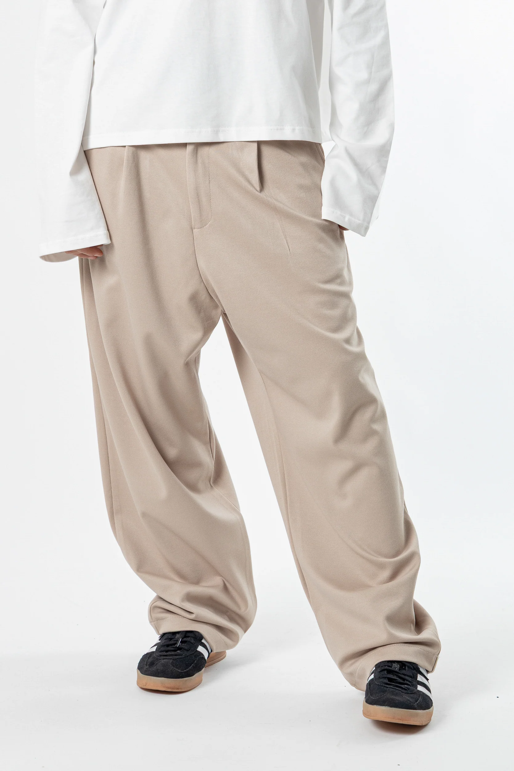 Tailored Baggy Pants Sand - Image 3
