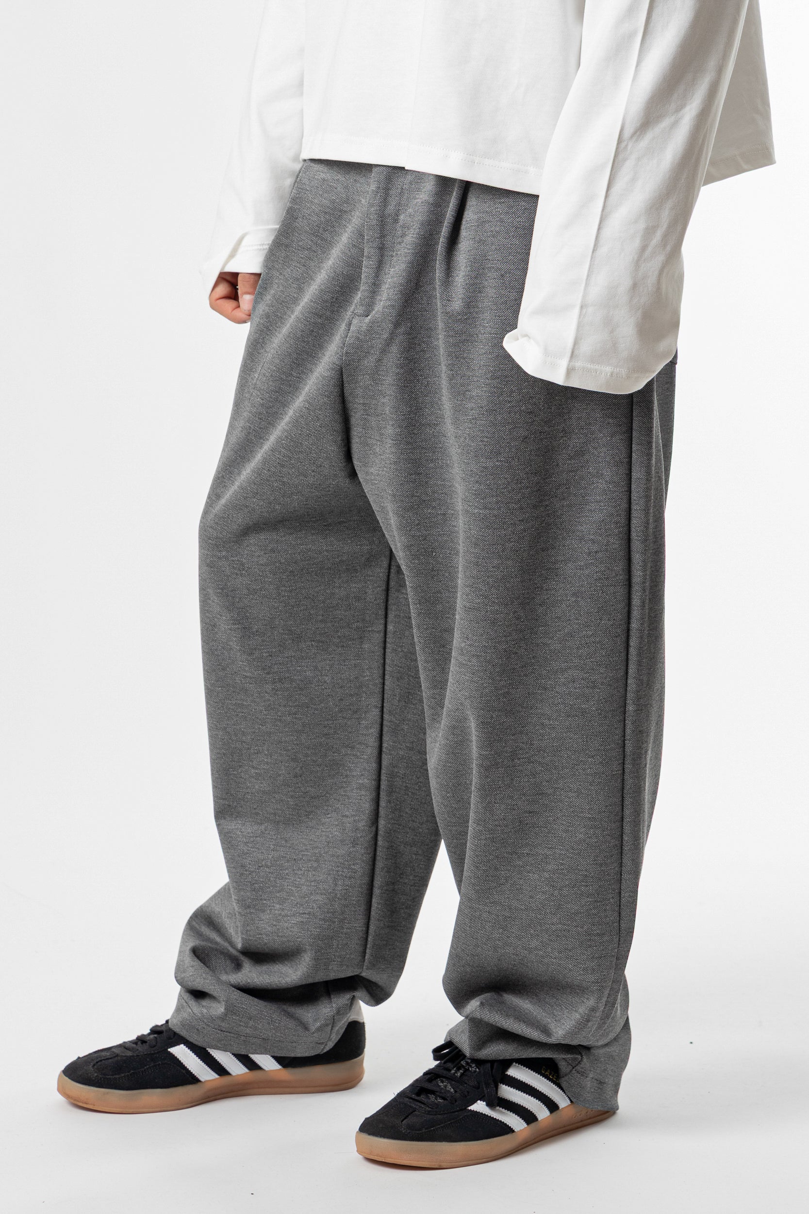 Tailored Baggy Pants Grey - Image 6
