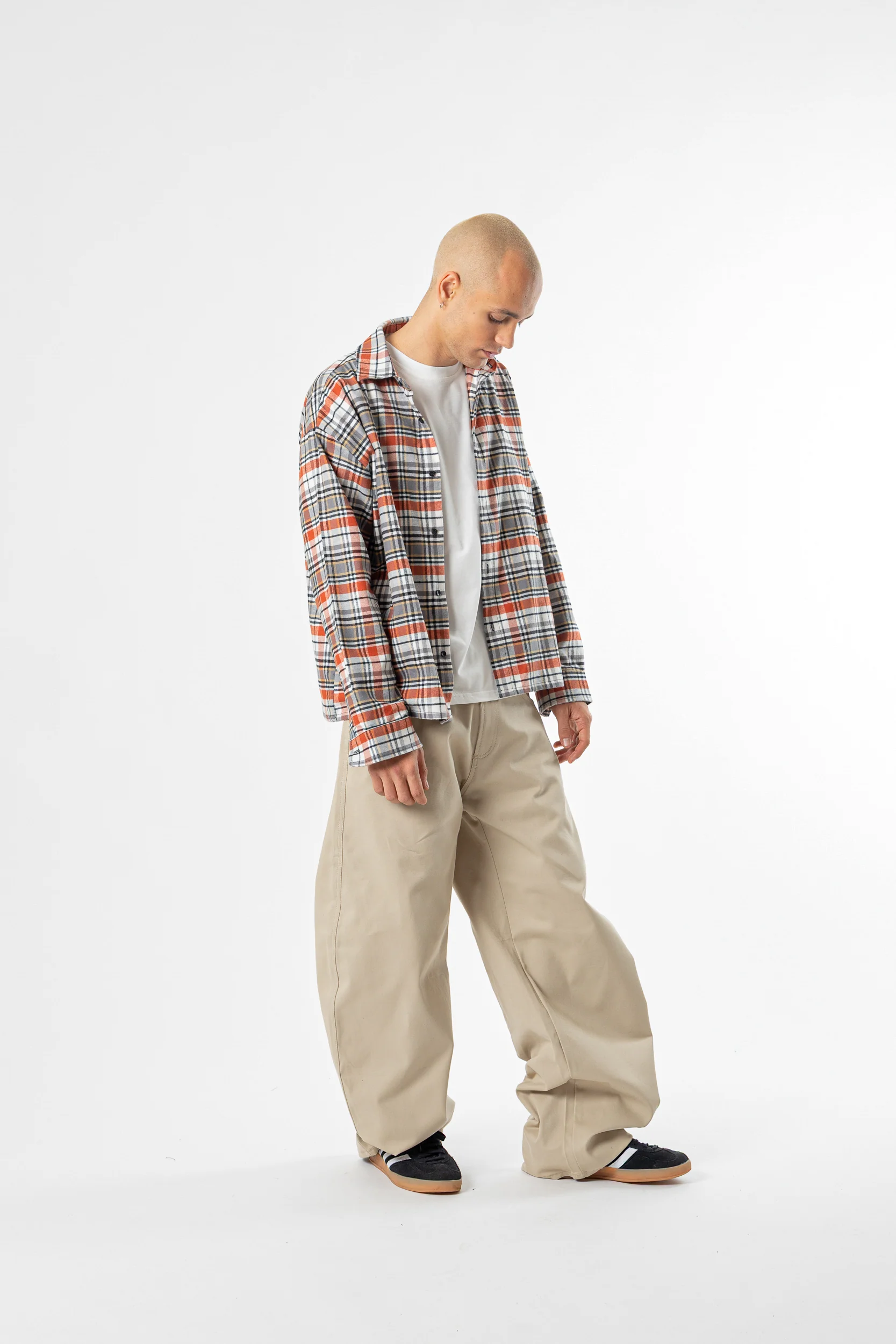 Tartan Shirt boxy fit white/red - Image 6