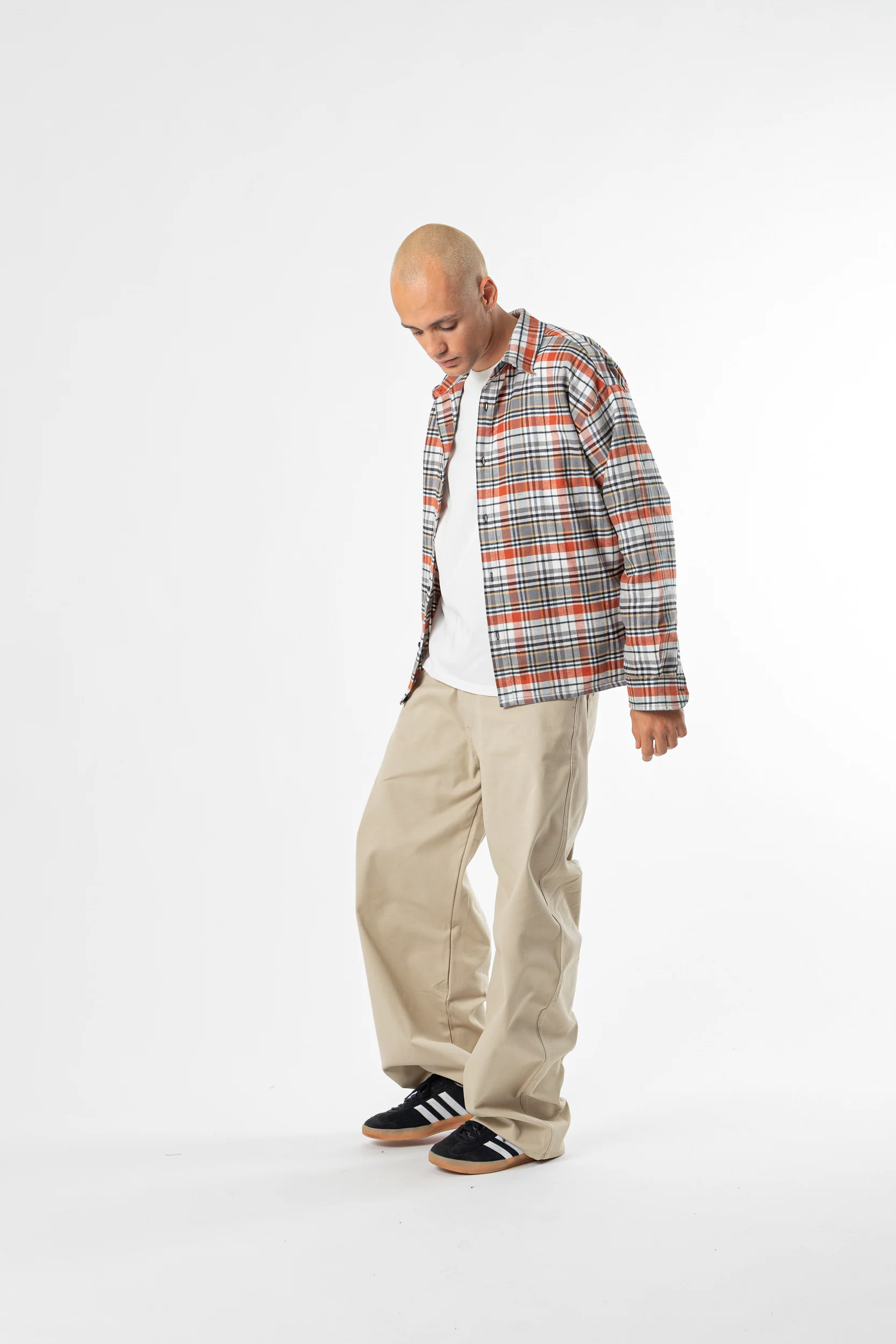 Tartan Shirt boxy fit white/red - Image 7
